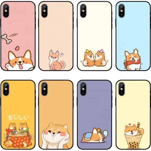 Fashion Cute Cartoon Shiba Inu Dog Phone Case for iPhone 11 12 pro XS MAX 8 7 6 6S Plus X 2020 XR mini