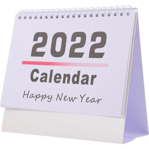 1Pc Desktop 2022 English Calendars Paper Calendars Yearly Agenda Planner