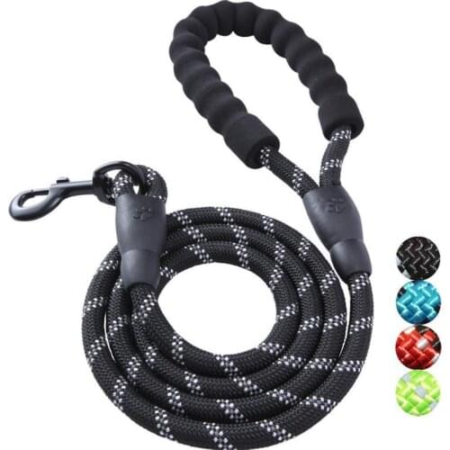 Nylon Pet Dog Lead Puppy Walking Running Slip Collar Rope Strap Training Leashes Reflective 150cm long