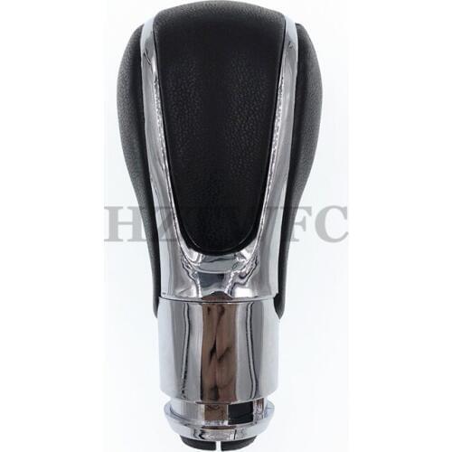 New Black Chrome PU Leather Automatic Transmission For Opel Vauxhall Insignia For Buick Regal Gear Shift Shifter Lever Knob