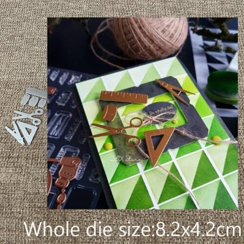 New Design Craft Metal stencil mold Cutting Dies Ruler tool decoration scrapbook die cuts Album Paper Card Craft Embossing