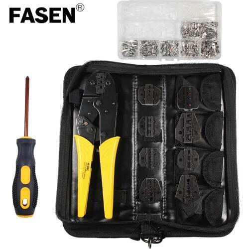 HS-03BC 8JAW 270PCS Crimping pliers for plug/tube/insulation/no insulation/crimping cap/coaxial cable terminals multitool plier