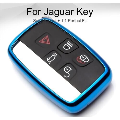 Smart TPU Car Styling Accessories Key Fob Cover Case for Jaguar S Type Xf Xj X Type Xe E Pace F Type F Pace Xjr Keyring Chain