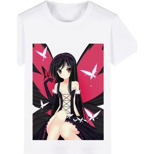 Accel World Nega Nebulas Black Lotus Cosplay Costume Adult Kids Child Short Sleeve T-shirt T shirt