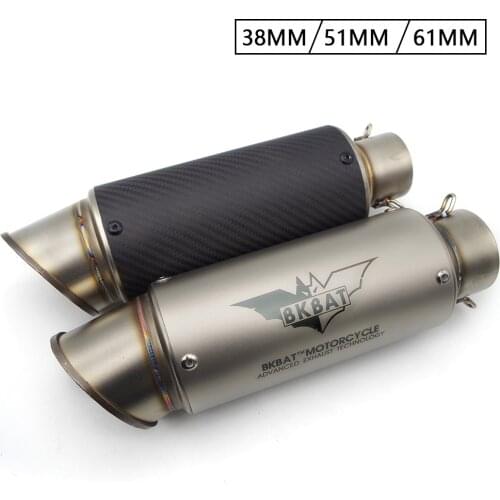51mm 60mm Motorcycle Exhaust Pipe Project Motocross Escape Moto Muffler FOR YAMAHA JOG rr 3kj YAMAHA lc135 majesty 125 250 400