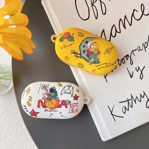 Hard shell Earphone Case For Samsung Galaxy Buds astronaut Bluetooth Headset Protecte Charging Case For Buds plus Buds