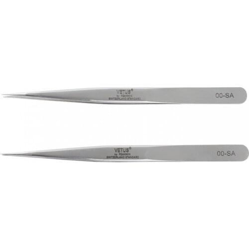 10pcs/Lot Vetus Eyelash Tweezers Stainless Steel False Eyelash Tweezers Free Shipping