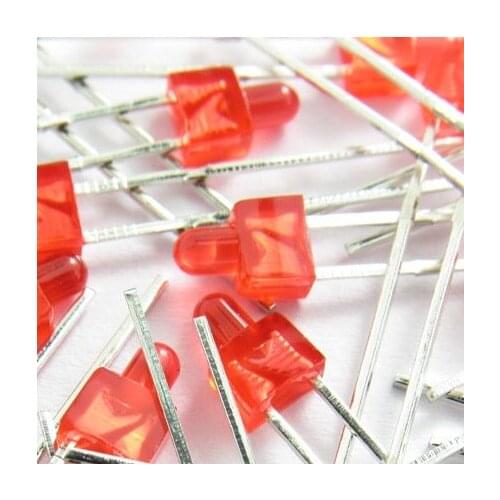 1000PCS / LOT F2 / 2mm pacifier, short legs, super bright red hair red line LED Light Bead emitting diode LED Light Bead lamp