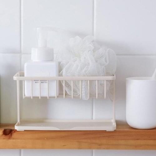 2021 New Sponge Holder Soap Drain Storage Rack Kitchen Organizer Holder Sink Organizer Iron Brush Bathroom Rag Dishcloth Sh X6V2