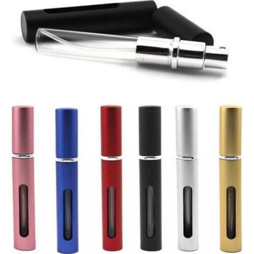 300Pcs/Lot 5ml Mini Metal Refillable Portable Empty Perfume Atomizer Travel Spray Bottle Free Shipping