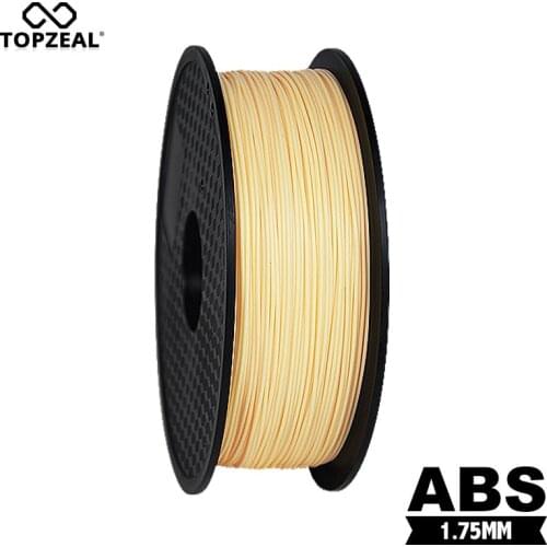 TOPZEAL ABS Skin Color, 3D Printer ABS Plastic Filament 343m Length ABS Filament 1KG 1.75mm 3D Printer Filament