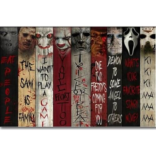 5d DIY diamond painting household round diamond embroidery skull decoration halloween puppet style horror picture