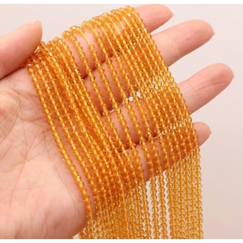 Natural Stone Bead Small Faected Yellow Scattered Spinels Beads for Jewelry Making Tribe Necklace Bracelet Accessories