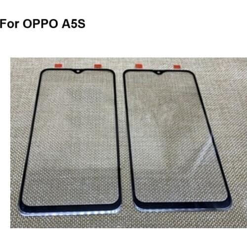 For OPPO A5S Front LCD Glass Lens touchscreen For OPPO A 5S Touch screen Panel Outer Screen Glass without flex OPPOA5S