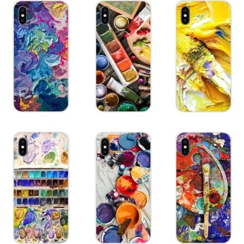 For Samsung Galaxy J1 J2 J3 J4 J5 J6 J7 J8 Plus 2018 Prime 2015 2016 2017 Watercolors Set Paint Palette Mobile Phone Shell Cover