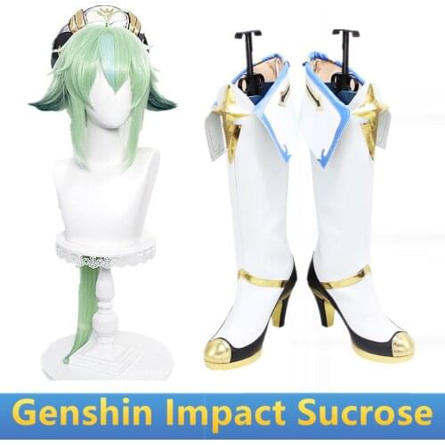 Game Genshin Impact Cosplay Halloween Sucrose Cosplay shoes Genshin Impact Sucrose Cosplay Hair Halloween Carnival Uniform Shoes
