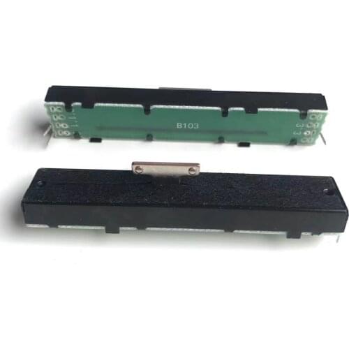 2pcs For AVOLITES 2004 Mixer console Straight Slide Potentiometer B10Kx2 / fader handle 8T