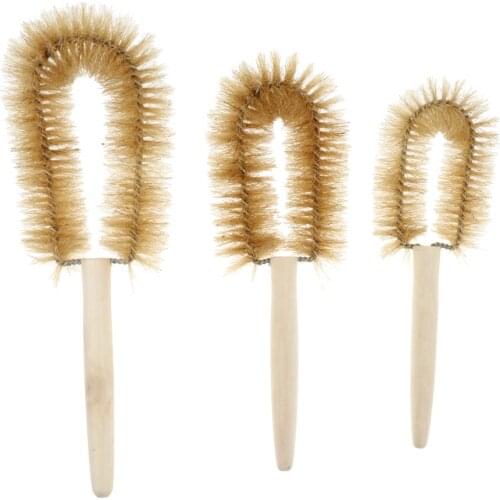 Laboratory Test Tube Bottle Beaker Cup Cleaning Brush With Hook 3 Sizes