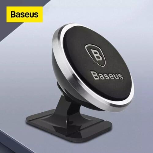 Baseus Magnetic Phone Holder in car Universal Dashboard Magnet Mobile Phone Stand Mount 360 Degree Multi-angle Car Phone Holder