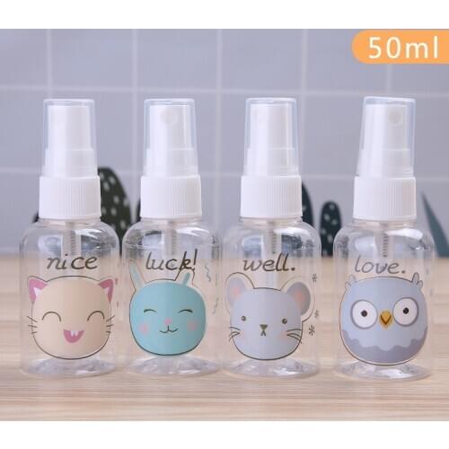 Refillable Mini Bottle Transparent Empty Spray Bottles Container Travel Shampoo Cosmetic Refillable Bottle 30/40/50/75/100ml Hot
