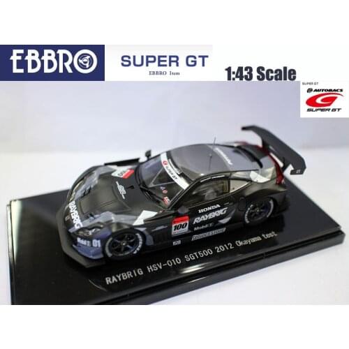 Ebbro 1/43 Scale Super GT Raybrig HSV-010 SGT500 2012 Okayama Test Racing car model for collection Resin