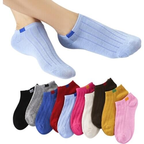 Cotton Socks Female Invisible Cute Non-slip College Style Socks Breathable Sock Comfort Material Anti-slip Design