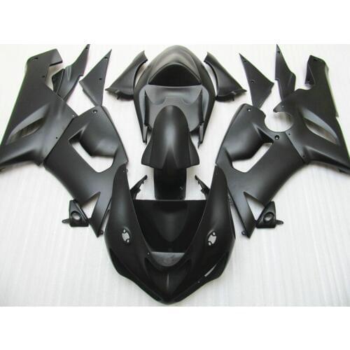 The Fairings zx6r 05 06 Fairing kit For Kawasaki NINJA ZX 6R 2005 2006 (matte black ) +7gifts p45