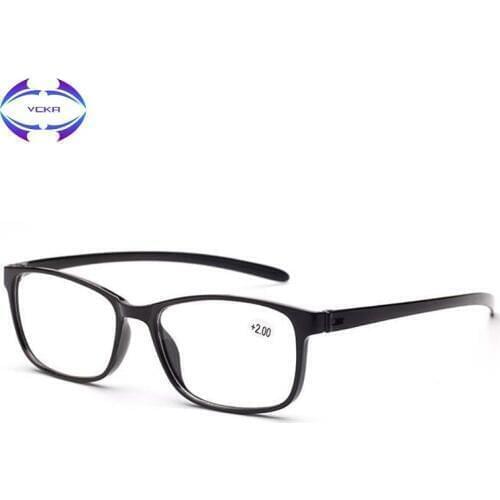 VCKA TR90 Reading Glasses Men Women Presbyopic Eyeglass Spectacles Resin Transparent Lense 1.0 1.5 2.0 2.5 3.0 3.5