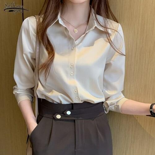 2021 Spring Fashion Chiffon Shirts Women V-neck Ruffles Women Long Sleeve Shirts Women Tops and Blouses Pullover Blusas 10702