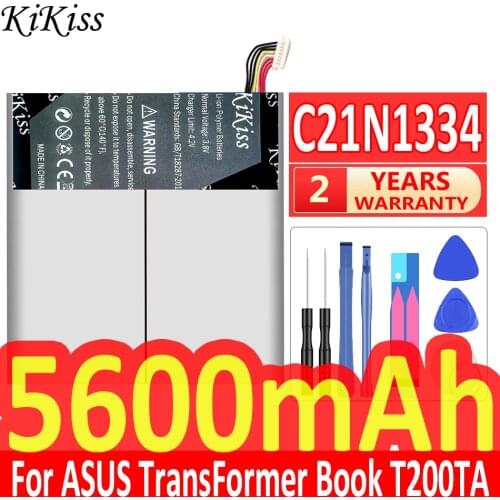 Original KiKiss C21N1334 Laptop Battery for Asus Transformer Book T200TA,T200TA-1A,T200TA-1K,T200TA-1R,200TA-C1-BL 5600mAh