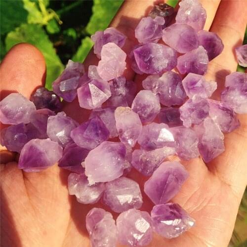 Natural purple crystal rough raw stone backbone specimen quartz crystal mineral specimen aquarium garden decoration