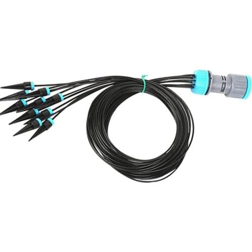 Professional 10Nozzles/Set Drip Irrigation System Easy to Use Adjustable PP Distribution Tubing Watering Drip for Garden Supply