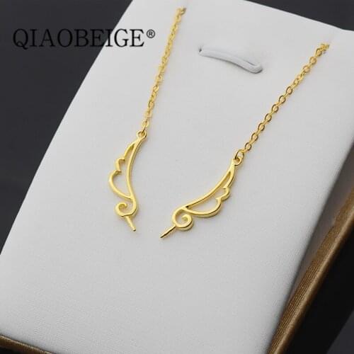 QIAOBEIGE necklace pearl mounting angel factory wholesale gold jewelry accessory 925 sterling silver pearl pendant designs