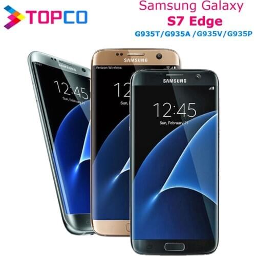Samsung Galaxy S7 edge G935T/A/V/P US Version Unlocked LTE Android Mobile Phone Quad Core 5.5" 12MP&5MP 4GB RAM 32GB ROM NFC