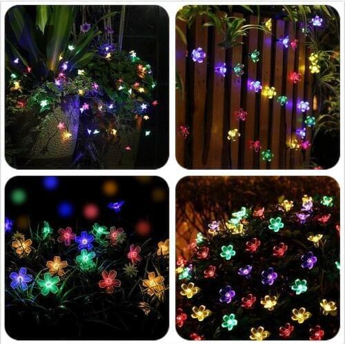 3M 6M 10M Fairy Garden Blossom Christmas Lights AA Battery for Indoor Outdoor Home Lawn Patio Party Holiday Decoration