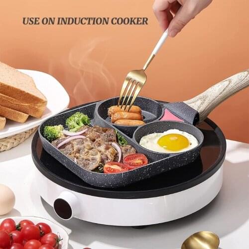 Egg Frying Pan Breakfast Pancake Pan Eggs Pan Non-stick Pan Fried Egg Burger Pan Universally Applicable for All Cookware