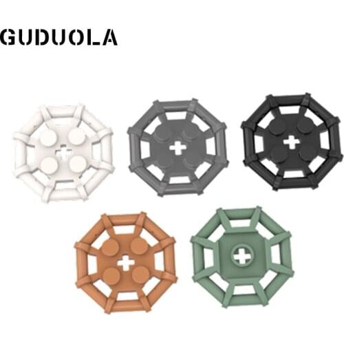 Guduola Special Plate 2x2 with Rod Frame Octagonal (Studs with Cut Edges) 30033 MOC Building Block 20pcs/LOT