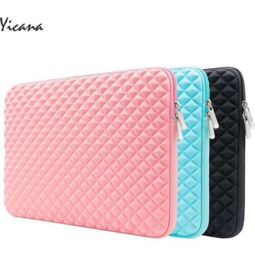 Yicana Laptop Bag Notebook Sleeve case For Macbook Air Pro Retina 11 13 15 Ultrabook waterproof Lycra Tablet protector Cover