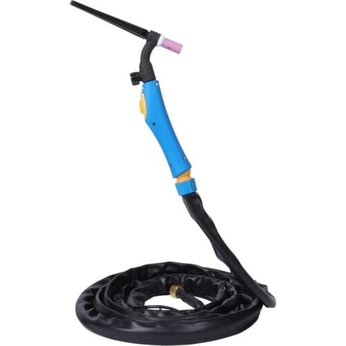 WP9FV WP-9FV Flexible Head Air Cooled Argon WP9 Tig Welding Gun Bule handle Torch 4M 13ft Gas And Power Whole