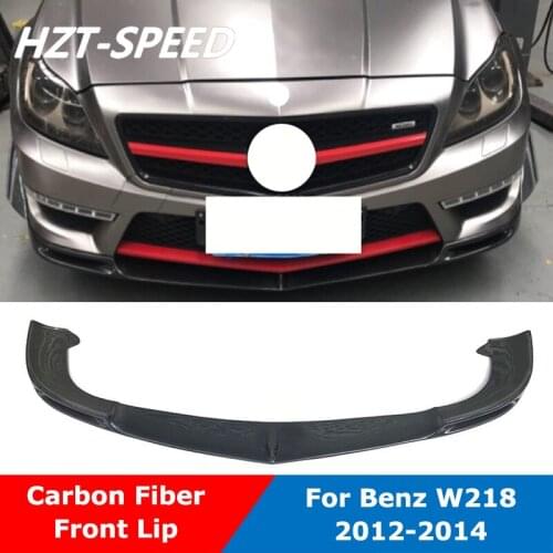 Carbon Fiber Front Bumper Shovel Lip Diffuser Chin For W218 CLS Class CLS63 AMG Car Styling 2012-2014