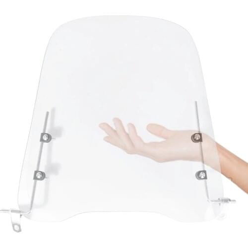 3mm thick Universal Motorcycle Wind Cold Deflector Clear Transparent PC Plate Scooter Windshield Windscreen Wind Deflect