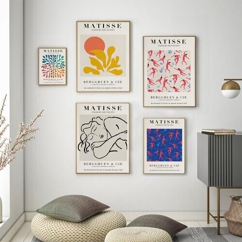 Henri Matisse Retro Posters And Prints Abstract Line Woman Wall Art Vintage Canvas Painting Pictures For Living Room Home Decor
