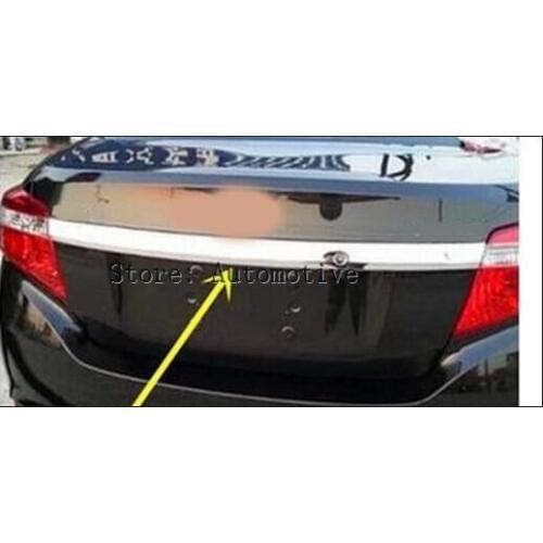 FOR TOYOTA VIOS 2014 2015 2016 2017 High Quality CHROME Rear Trunk Lid Cover Trim