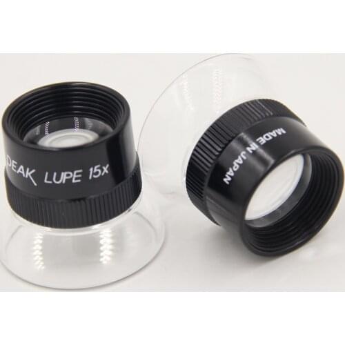 Japan PEAK LUPE 15X Magnifier 1962-15X Handheld Eyepiece Cylindrical Magnifier