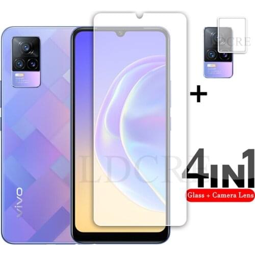 2Pcs For Vivo V21e Glass Tempered HD Screen glass For Vivo V21e Screen Protector Film Lens For Vivo V21 V215G Vivo V21e V21e 5G