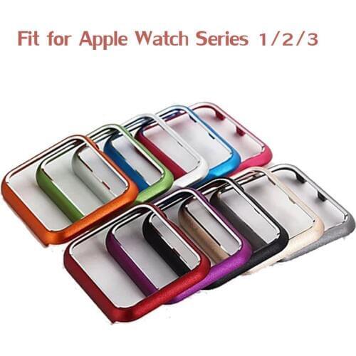 Hard Bumper Case for iWatch Apple Watch Series 3 2 1 42mm 38mm Colorful Protective Cover Aluminum Alloy Metal Watch Cover