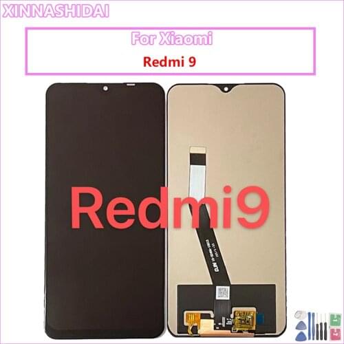 Display For Xiaomi Redmi 9 LCD Display Pantalla Touch Panel Screen Assembly with frame M2004J19AG M2004J19C Redmi9 lcd display