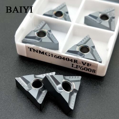 10PCS TNMG160404 R VF LF6008 TNMG331 Cermet Grade carbide inserts lathe cutter tools External turning tools CNC tools