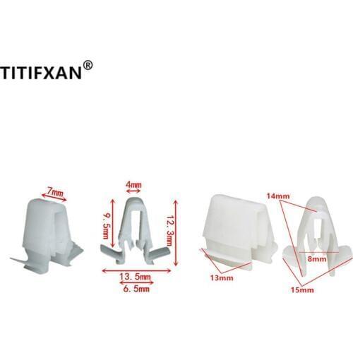 100PCS Car trunk rear door trim panel plastic fasteners for Toyota Highlander RAV4 S6 Land cruiser Prado Yaris Hiace Verso