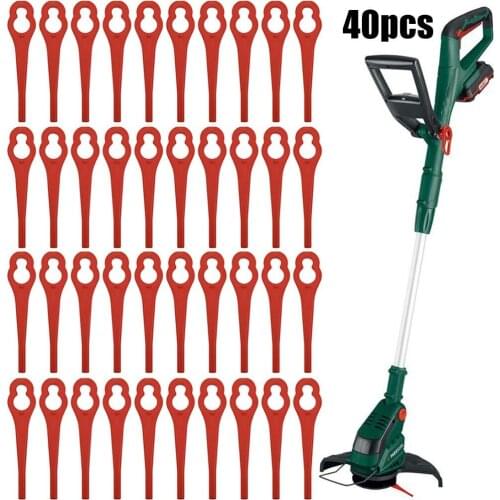 40pc Plastic Blades For Parkside PRTA 20-LiA1 LIDL IAN 311046 91099406 Grass Trimmer Lawn Mower Accessories
